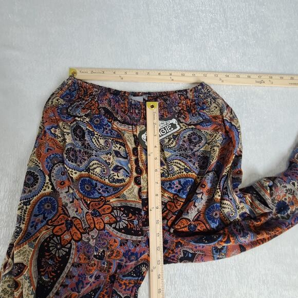 Angie women's Hippie Boho Magic pants paisley Size Large Art teacher quirky - Picture 5 of 8